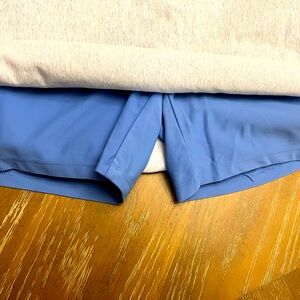 S.C.&CO. Light blue with white skirt with shorts and pockets. Size small